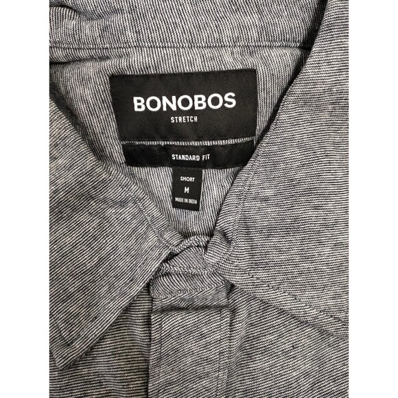 Bonobos Stretch Jersey Everyday Men's Shirt Striped Standard Fit Short M 275463 - Picture 13 of 13